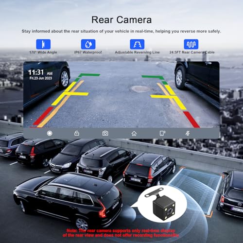 Avylet Wireless Car Play Screen for Apple Carplay & Android Auto, OTA Updates, 9.26" Portable Car Tablet with Backup Camera, Car Screen, GPS Navigation, Voice Control, Mirror Link, Bluetooth, FM, AUX