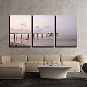 3 Piece Canvas Wall Art - Black and White Aerial View of The Houses of Parliament with Red London Buses - Modern Home Art Stretched and Framed Ready to Hang - 16"x24"x3 Panels