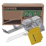 Cinch Traps-Medium Gopher Trap Kit: 3 Gopher Traps with Tunnel Marking Flags and Instructions- Made in America