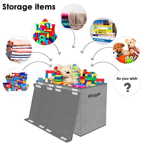 homyfort Large Toy Box Chest for Kids Boys,Collapsible Toy Bin Storage