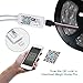WiFi RGB Smart LED Strip Light Controller, DC12-24V 6A SMD 5050 3528 5630 LED Controller with Remote, Smartphone App Control, Compatible with Alexa & Google Home