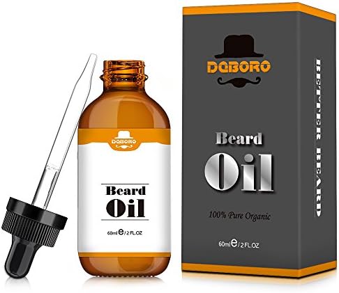 Men’s Beard Oil - Mustache & Beard Growth Oil,100% Natural & Organic Unscented, Conditioner & Softener for Stop Itching & Thicker Beard -2 Fl Oz Bottle