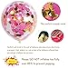 UTOPP 20 Pack Tropical Confetti Balloons Hot Pink and Gold, Flamingo 12 Inch Clear Latex Party Balloon with Confetti Inside for Wedding Bday Bridal Shower Confession Engagement Valentines Decorations