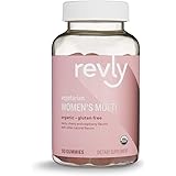 Amazon Brand – Revly Women’s Multivitamins, 90 Gummies (3 Gummies per Serving), Vegetarian, Certified Organic, Gluten free