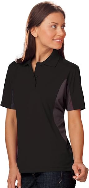 women's color block polo shirts