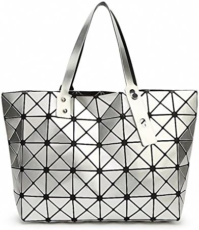 Luxury Handbags Women Bags Designer Lattice Folding Geometry Bags Handbags Famous Brands Bags Bolsas Sac a Main Silver