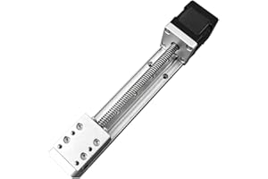 HUAJUEJUE Linear Stage Actuator Linear Stage Small Slide Guide CNC Screw Lead Motion Table Motorized Nema 14 Stepper Motor (100MM)