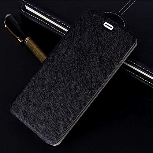 GUOHUI Protective Phone Cover Case Egyptian Texture Horizontal Flip Leather Case for Lenovo A5, with Holder(Black) (Color : Black)