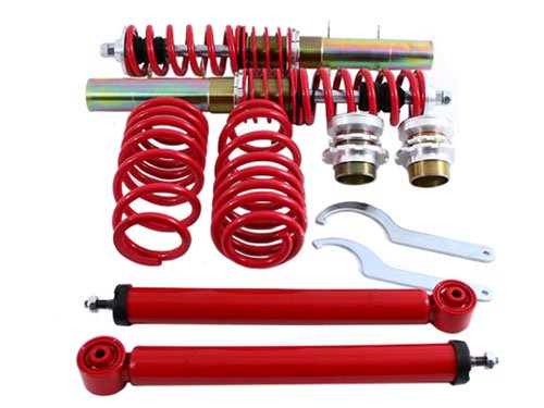 RSK Street Coilover Kit - VW MK4 Golf / GTI / Jetta / Beetle - Red (1999 2000 2001 2002 2003 2004 2005)