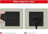 Norjews 20 Pack UK Plug Socket Covers Child Safety Black view 5