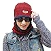 Lovful Unisex Fashion Winter Thick Warm Knitted Hat and Circle Scarf 2 Pieces