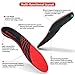 Arch Support Orthopedic Insoles,MileStep Sport Insoles Relieve Flat Feet,Plantar Fasciitis,and Helps with Over-Pronation and Supination Correction(Red, Mens 8-9|Womens 9½-10½（262mm))thumb 3