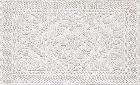 Confezionigiuliana Tappeto Cotone Stile Sardo Avorio