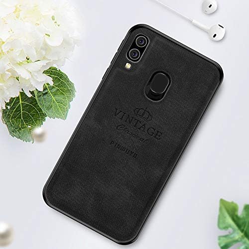 JIANGNIUS Protective Shell for Samsung Galaxy Shockproof Waterproof Full Coverage PC + TPU + Skin Protective Case for Galaxy A40 (Black) (Color : Black)