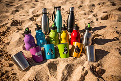 4 10oz+Stainless+Steel+Cups+Metal