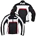 HWK Textile Motorcycle Jacket For Men Dualsport Enduro Motorbike Biker Riding Jacket Breathable CE ARMORED WATERPROOF Red, 3XL