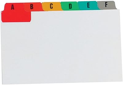 Concord Pukka Pad Concord Guide Cards A-Z Reinforced Colour Tabs 8x5in