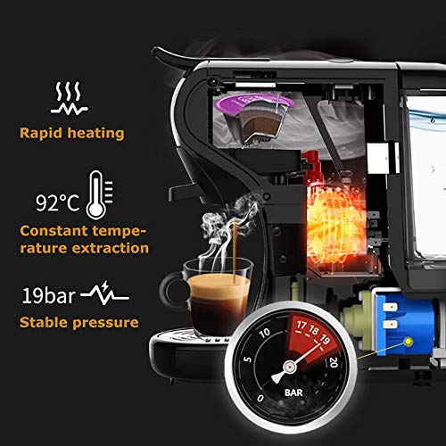 N / C Kapsel-Kaffeemaschine, automatische automatische tragbare Pod-Kaffeemaschine für zu Hause, Extraktion bei… – Bild 7