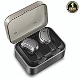 True Wireless Earbuds Ecoker Stereo Bluetooth 4.2 Headphones Mini Twins Dual Cordless Earphones Sweatproof In-Ear Noise Cancelling Headset with Charging Case for Sports Runing