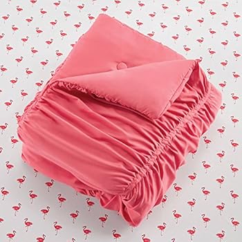 Amazon.com: Your Zone Ruched Mini Comforter Set Twin/Twin