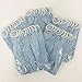 Gold Fortune 50PCS Adjustable Wedding Chair Sashes with Buckle Slider - Stretch Spandex Elastic Bands for Reception, Bridal Shower Decor - Light Blue Chair Bows (50 Count)