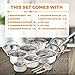 Chef's Star Premium Pots And Pans Set - 17 Piece Stainless Steel Induction Cookware Set - Oven Safe