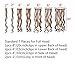 SARLA 7 Pcs Clip in Hair Extensions Synthetic Full Head Curly Wavy Hairpiece 20 Inch for Women Brown to Ash Blonde