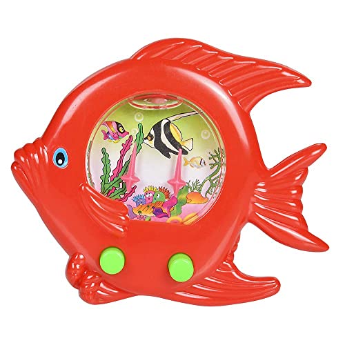 Fish Ring Toss Water Games for Kids (Pack of 12) Handheld Retro Mini