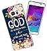 Note 5 Case Christian Sayings,Hungo Soft TPU Silicone Protective Cover Compatible with Samsung Galaxy Note 5 God is Within Her She Will Not Fall Psalm 46:5 Sayings