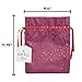 Small Premium Fabric Gift Bags (Pack of 10) Organza with Lining Satin Ribbon Holiday Christmas - Red Polka Dot –11.75