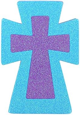 Silly Winks Foam Glitter Crosses, Assortment, 35 Pieces