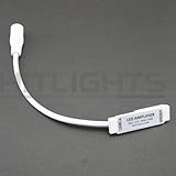 HitLights LED Light Strip Amplifier Booster - RGB Multicolor, Boosts voltage for less dimming, 144 Watts