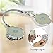 Nanami Chic One Pair Curtain Clips Attraction Appliance Curtain Buckle Magnetic Tieback Creative Diamond Curtain Bind (Sliver One)