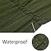 Bifast Ladies Hooded Lightweigt Waterproof Rainwear Outdoor Long Slim Raincoat Army Green XL