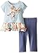 Pippa & Julie Baby Girls' Three Piece Striped and Floral Set