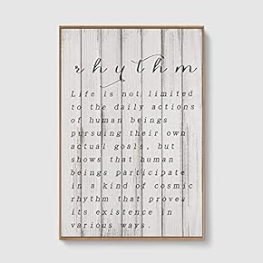 Framed Canvas Home Artwork Decoration Vintage Wood Canvas Wall Art for Living Room, Bedroom - 16x24 inches