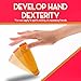 Rolling Fidget Stick Pack - Set of 4 Sticks in Carry Bag for ADHD Focus, EDC Boredom, & Rollover Tricks - Boost Dexterity, Silicone Padded Ends