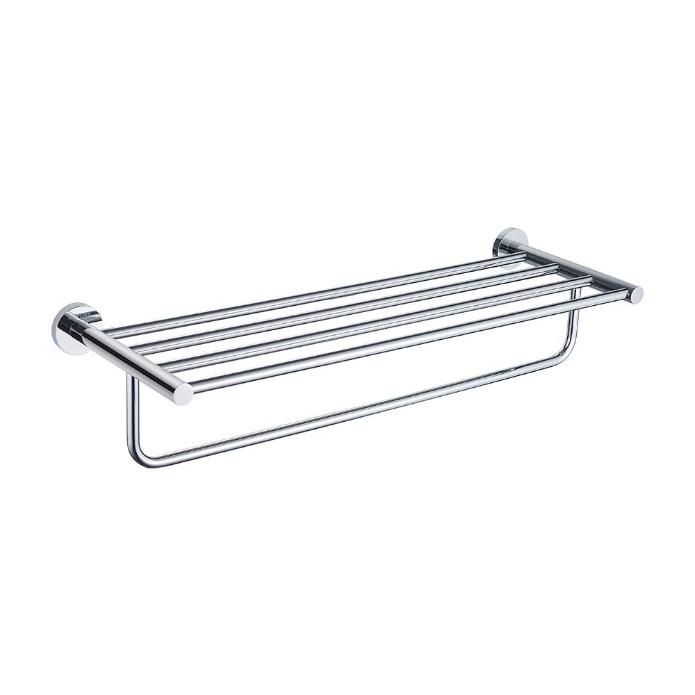 GRIFEMA IBIZA-G30124 Wall Mounted 60cm Bathroom Shelves, Silver Towel Rack, Chrome