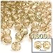 The Crafts Outlet 1,000pc Faceted Plastic Transparent Beads Round 8mm Clear Beads
