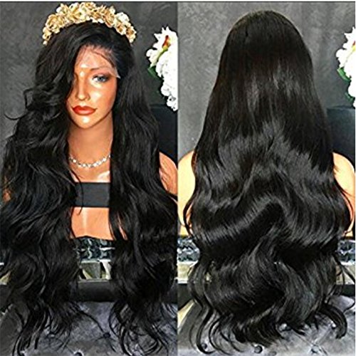 Carina Hair Virgin Remy Brazilian Hair Body Wave Hair Glueless Lace Front Wig Size:20Inch