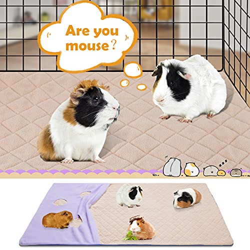 Geegoods Guinea Pig Fleece Cage Liners,Absorbent Odor Bamboo Guinea Pig