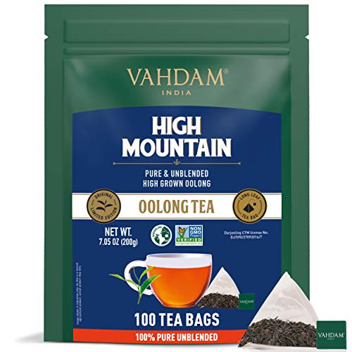 VAHDAM, Himalayan Oolong Teebeutel (100 Loser Tee Teebeutel) | 100% natürlicher Entgiftungstee | 100% reiner Oolong Tee…