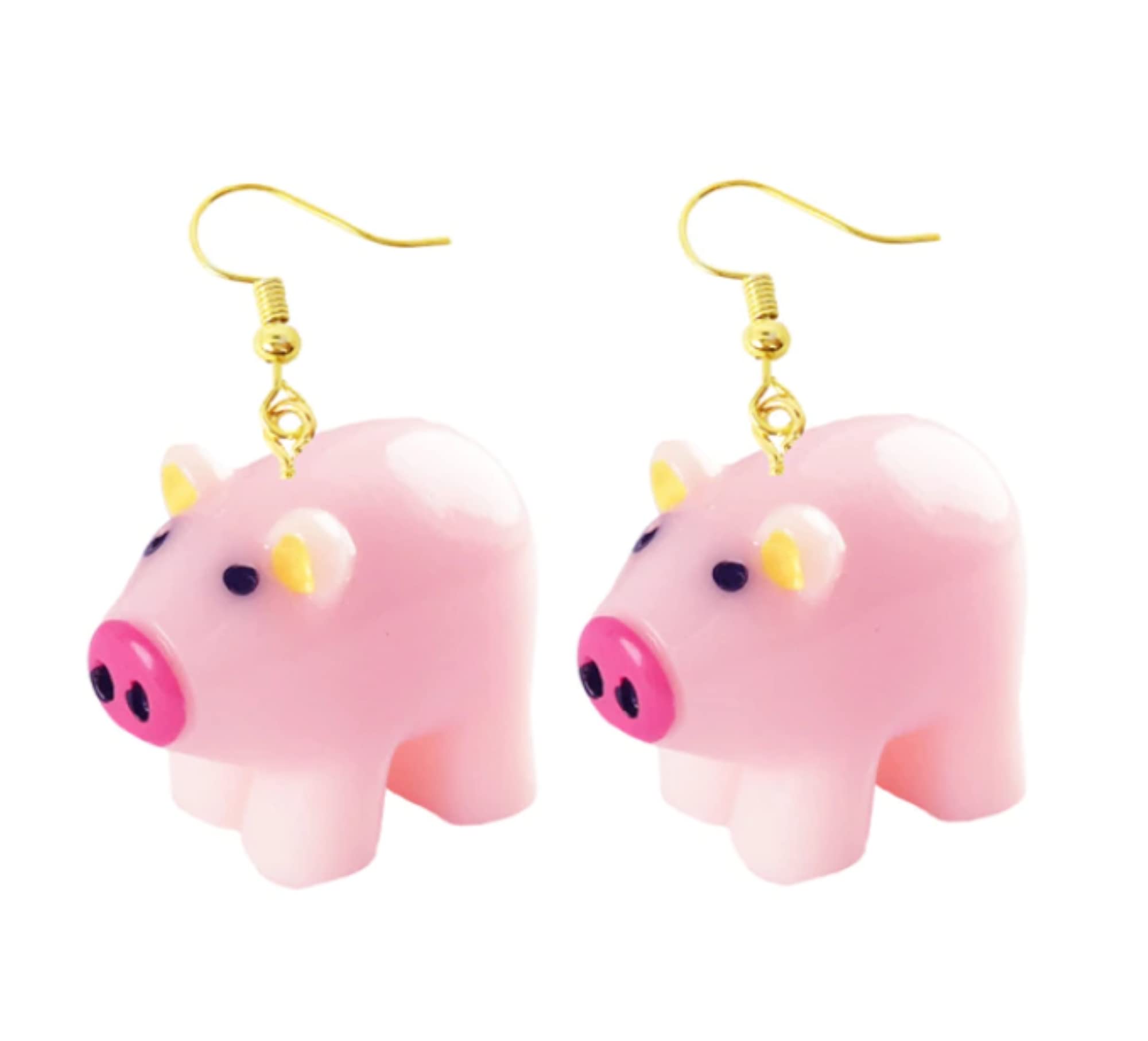Pig Earrings, Cute Animal Jewellery