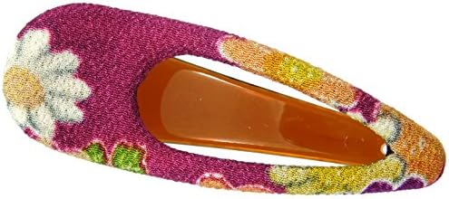 Annie Loto Kimono Hair Clip Accessories: Side Clip (Magenta Coral)