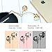 Personalized Apple Style Earbuds, Langsdom F9 Headphones Powerful Bass Remote Control with Microphone for iPhone, iPad, Samsung, Android,MP3 & MP4 Players (Gold, Case)