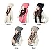 Pixnor Womens Winter Knitted Scarf and Hat Set Thicken Skullcaps