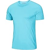 MAGCOMSEN Men's Short Sleeve UPF 50+ T-Shirt Quick Dry Workout Athletic Running Swim Tops Tee Rash Guard Performance Shirts