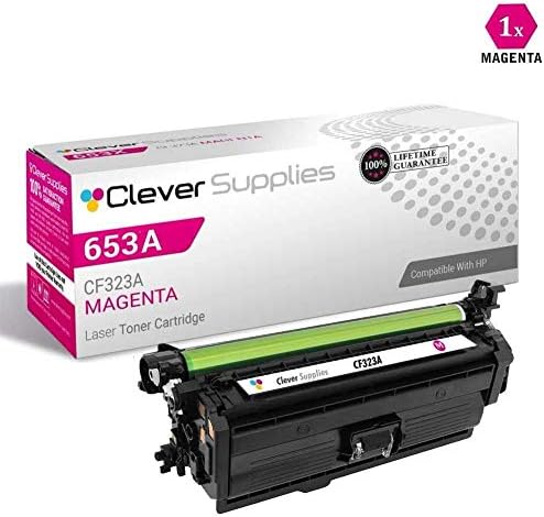 CS Compatible Toner Cartridge Replacement for HP 653A CF323A Magenta HP Color Laserjet Series: M680DN M680F M680Z Flow M680 M675 M680DN M680F M675 M680 M680F M680Z M680