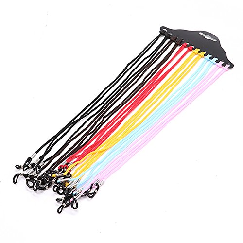 HUELE 12pcs Eyewear Retainer,Nylon Eyewear Cord,Eyeglass Chains Neck String