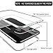 iPhone X Magnetic Adsorption Case,Clear Tempered Glass Hard Back Cover With Built-In Magnets Metal Bumper Frame Support Wireless Charge,360° Full Protection Ultra Slim Shockproof Case [Clear white]